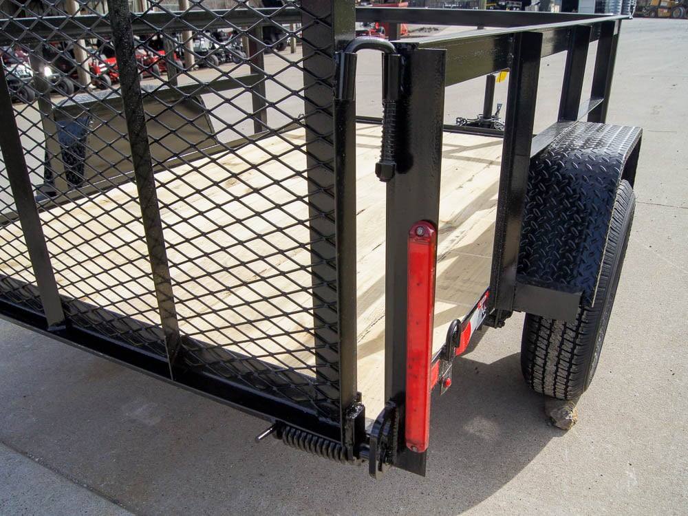 Trailer With Side Rails 5x8 Straight Deck Utility Trailer with 2ft Side Rails 3500lb Axle