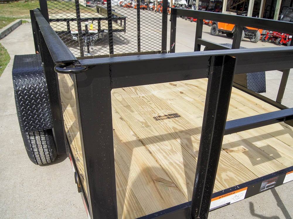 Trailer With Side Rails 5x8 Straight Deck Utility Trailer with 2ft Side Rails 3500lb Axle