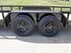 7x18 Straight Deck Utility Trailer (2) 3,500lb Axles - No Gate - SLE Equipment - 12