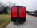 7x14 Enclosed Trailer Red V - Nose Blackout Package 3,500lb Axle Storage - SLE Equipment - 1