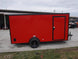 7x14 Enclosed Trailer Red V - Nose Blackout Package 3,500lb Axle Storage - SLE Equipment - 5