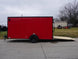 7x14 Enclosed Trailer Red V - Nose Blackout Package 3,500lb Axle Storage - SLE Equipment - 11