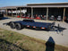 7x18 Steel Car Hauler (2) 3500lb Axle w/Brakes Front Angle