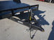 7x18 Steel Car Hauler (2) 3500lb Axle w/Brakes Front Angle