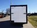 7x16 Enclosed Trailer White V-Nose Blackout Package Tandem Axle Front Angle