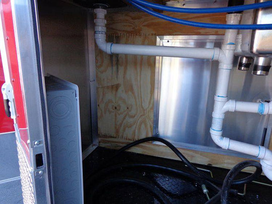 Concession Trailer 8.5' x 28' BBQ Smoker Food Event Catering (Red) - SLE Equipment - 21