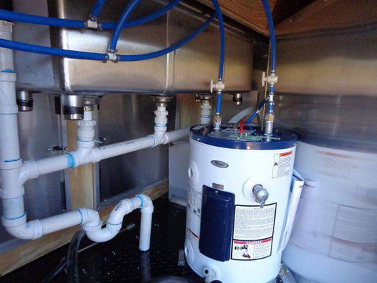 Concession Trailer 8.5' x 28' BBQ Smoker Food Event Catering (Red) - SLE Equipment - 32