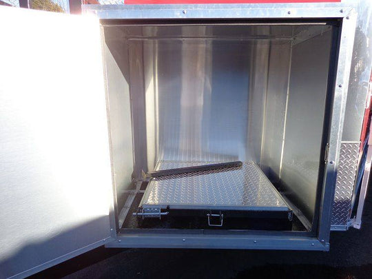 Concession Trailer 8.5' x 28' BBQ Smoker Food Event Catering (Red) - SLE Equipment - 18