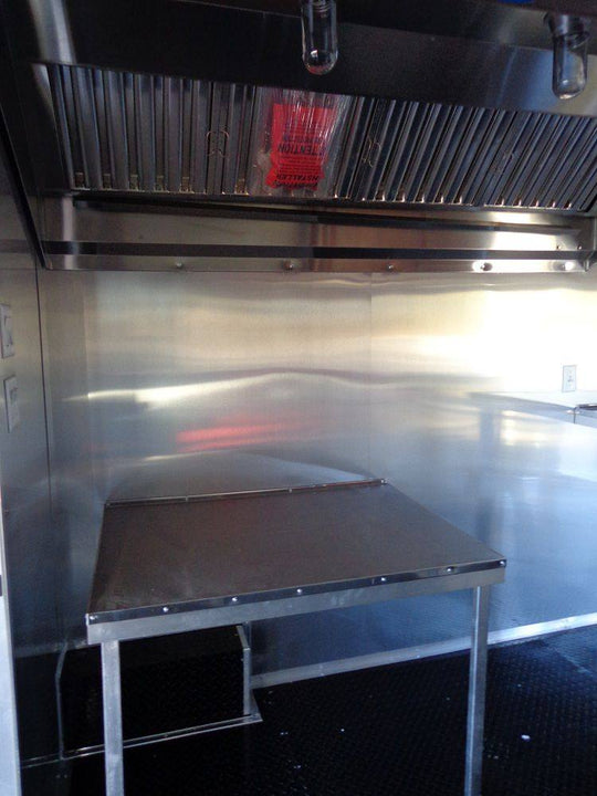 Concession Trailer 8.5' x 28' BBQ Smoker Food Event Catering (Red) - SLE Equipment - 27