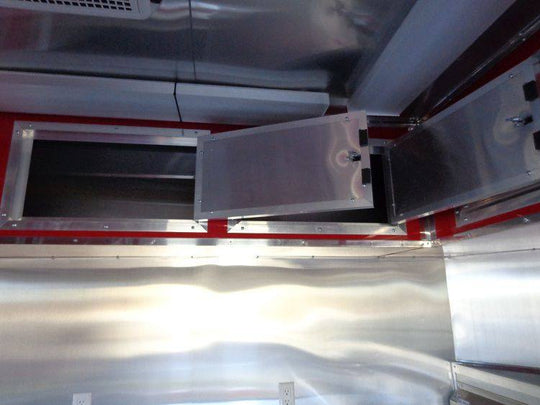 Concession Trailer 8.5' x 28' BBQ Smoker Food Event Catering (Red) - SLE Equipment - 38