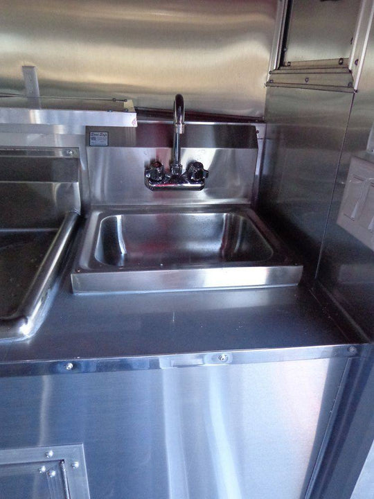 Concession Trailer 8.5' x 28' BBQ Smoker Food Event Catering (Red) - SLE Equipment - 40