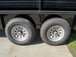 24ft Gooseneck Livestock Trailer Cleated Floor Canvas Top (2) 7K Axles