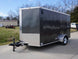 7x12 Enclosed Charcoal Trailer with Silver ATP 3500lb Axle Storage - SLE Equipment - 1