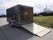 7x12 Enclosed Charcoal Trailer with Silver ATP 3500lb Axle Storage - SLE Equipment - 13