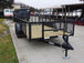 6.4' x 14'-2ft Mesh Side Utility Trailer Dovetail Tandem