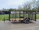 6.4x12 Dovetail Utility Trailer with 4ft Mesh Sides 3,500lb Axle - SLE Equipment - 3