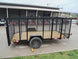 6.4x12 Dovetail Utility Trailer with 4ft Mesh Sides 3,500lb Axle - SLE Equipment - 6