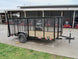 6.4x12 Dovetail Utility Trailer with 4ft Mesh Sides 3,500lb Axle - SLE Equipment - 7