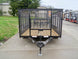 6.4x12 Dovetail Utility Trailer with 4ft Mesh Sides (2) 3,500lb Axles - SLE Equipment - 2