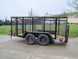 6.4x12 Dovetail Utility Trailer with 4ft Mesh Sides (2) 3,500lb Axles - SLE Equipment - 3