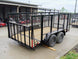 6.4x12 Dovetail Utility Trailer with 4ft Mesh Sides (2) 3,500lb Axles - SLE Equipment - 6