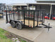 6.4x12 Dovetail Utility Trailer with 4ft Mesh Sides (2) 3,500lb Axles - SLE Equipment - 8
