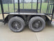 6.4x12 Dovetail Utility Trailer with 4ft Mesh Sides (2) 3,500lb Axles - SLE Equipment - 14