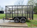 6.4x12 Straight Deck Utility Trailer with 6ft Mesh Sides (2) 3,500lbs - SLE Equipment - 2
