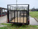 6.4x12 Straight Deck Utility Trailer with 6ft Mesh Sides (2) 3,500lbs - SLE Equipment - 4