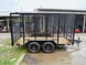 6.4x12 Straight Deck Utility Trailer with 6ft Mesh Sides (2) 3,500lbs - SLE Equipment - 6