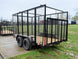6.4x12 Straight Deck Utility Trailer with 6ft Mesh Sides (2) 3,500lbs - SLE Equipment - 13
