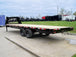 8.5x25 IBeam Gooseneck Straight Deckover Trailer (2) 7K Axles Slide Ramps