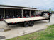 8.5x25 IBeam Gooseneck Straight Deckover Trailer (2) 7K Axles Slide Ramps