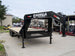 8.5x25 IBeam Gooseneck Straight Deckover Trailer (2) 7K Axles Slide Ramps