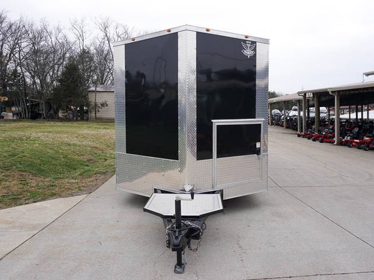 8.5' x 20' Concession Food Trailer Black Event Catering Elite - SLE Equipment - 2