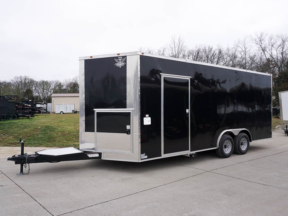 8.5' x 20' Concession Food Trailer White Event Catering Elite