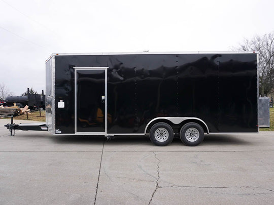 8.5' x 20' Concession Food Trailer White Event Catering Elite