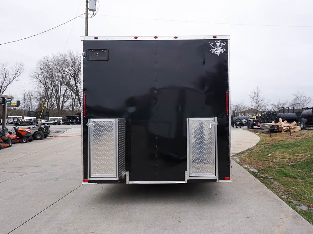 8.5' x 20' Concession Food Trailer White Event Catering Elite