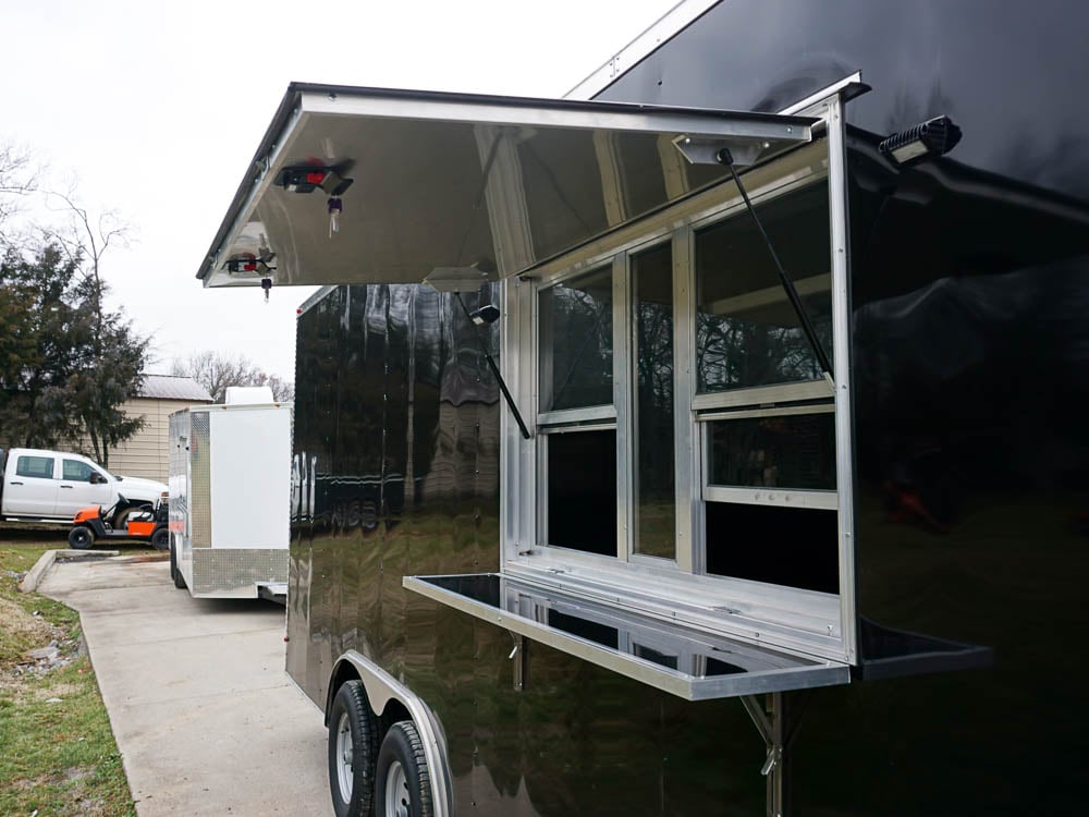 8.5' x 20' Concession Food Trailer White Event Catering Elite