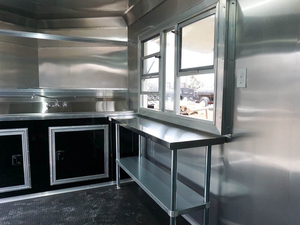 8.5' x 20' Concession Food Trailer White Event Catering Elite