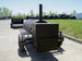 330 Gallon Pull Behind BBQ Smoker with Round Charcoal Grill 3500lb Axle