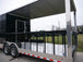 Concession Trailer 8.5' x 30' Custom V-Nose TV Box Porch Style