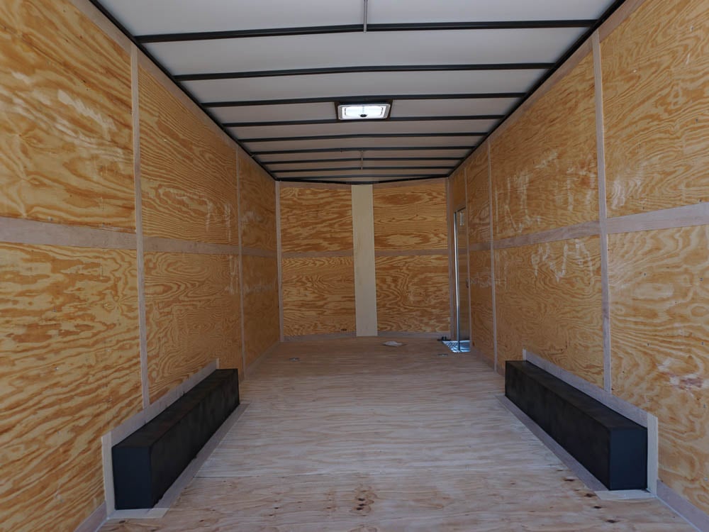 8.5x24 Red Enclosed Trailer (2) 5200lb Axles 7.5 Interior