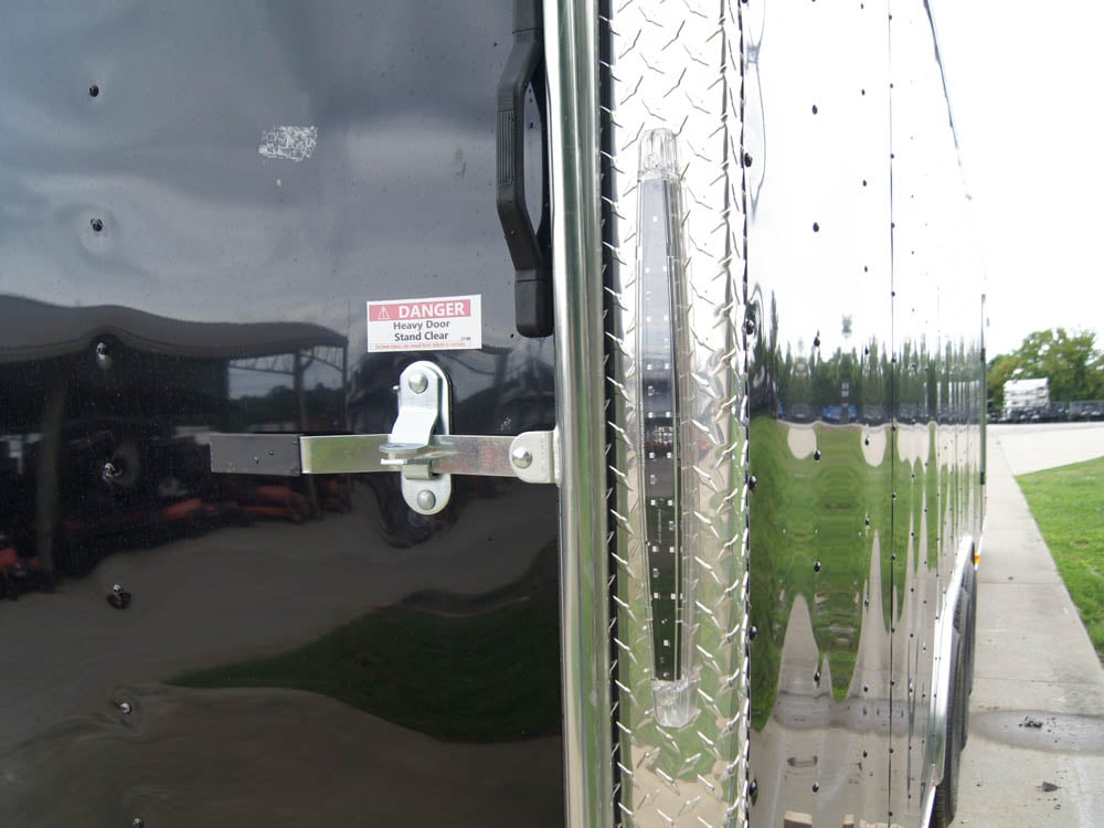 8.5x32 Flat Nose Black Enclosed Trailer (3) 7K Axles