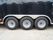 8.5x32 Flat Nose Black Enclosed Trailer (3) 7K Axles