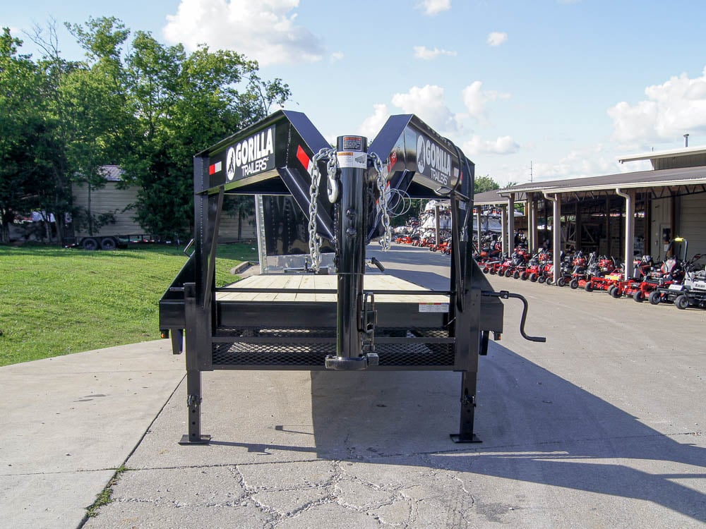 8.5x30 IBeam Gooseneck Deckover Trailer (2) 7K Axles King Kong Ramps