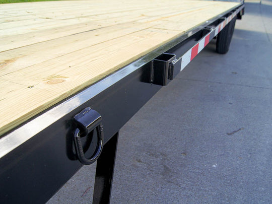 8.5x30 IBeam Gooseneck Deckover Trailer (2) 7K Axles King Kong Ramps