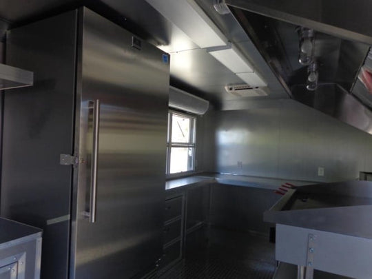 8.5' x 16' Red Catering Event Concession Food Trailer