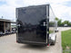 7x16 Black V - Nose Enclosed Storage Trailer (2) 3,500lb Axles - SLE Equipment - 7