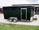 7x16 Black V - Nose Enclosed Storage Trailer (2) 3,500lb Axles - SLE Equipment - 5